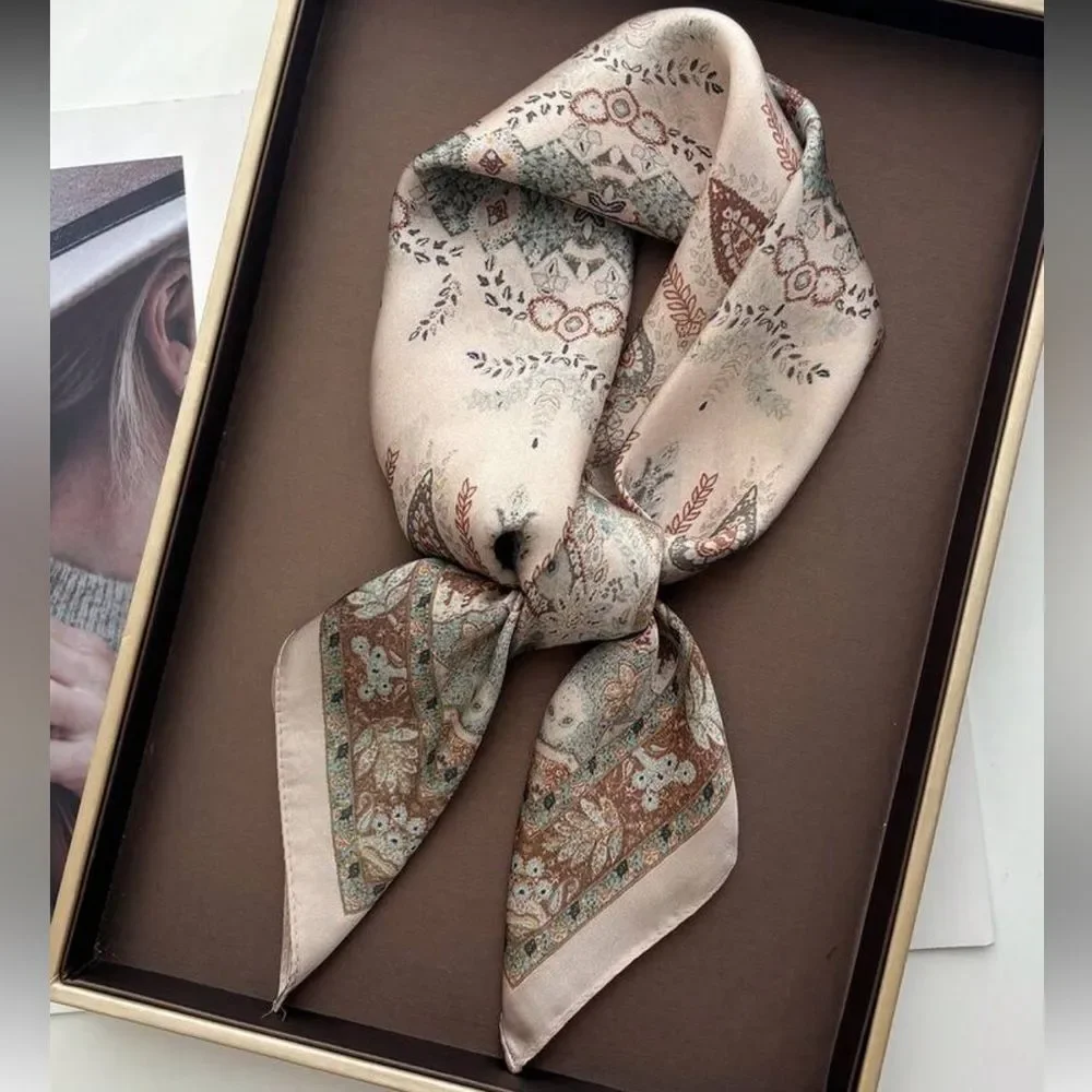Cream Paisley Scarf in A1575